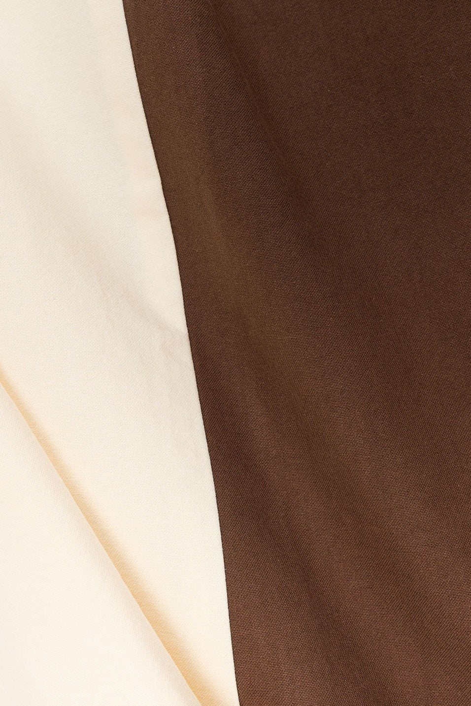 Cream maxi dress with a strapless neckline, back view