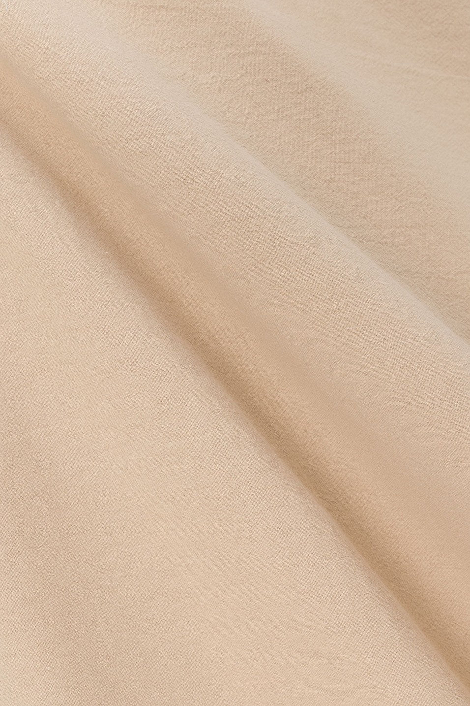 Tan maxi dress, side view